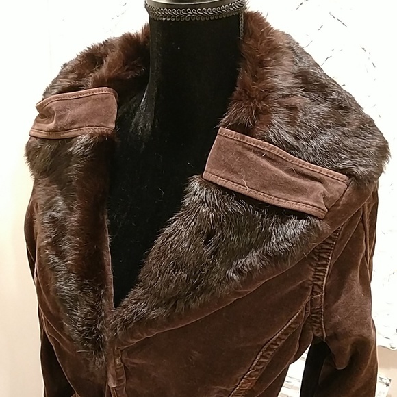 Twill 22 Fur coat military cargo - Picture 2 of 7